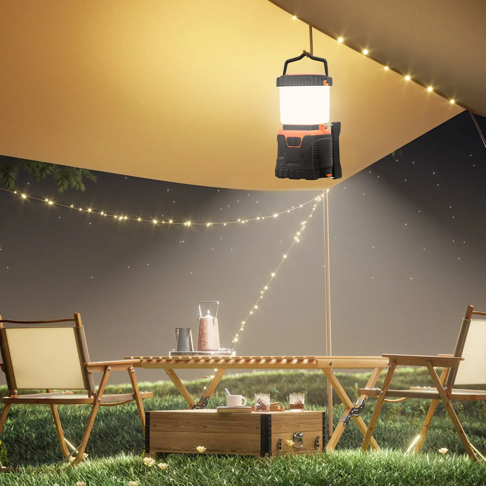 LED Camping Lantern, All-in-one, 1000LM, 360x Illumination, 4 Lighting Modes view 3