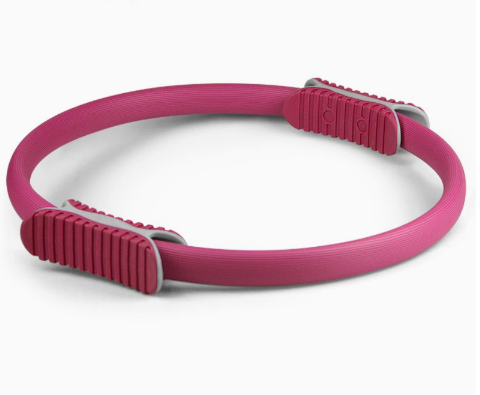 2 PCS Red 38cm Pilates Ring Circle with Comfort Foam Handles for Core & Muscle — image 1