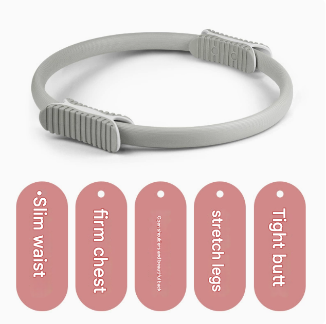 2 PCS Blue 38cm Pilates Ring Circle with Comfort Foam Handles for Core & view 2