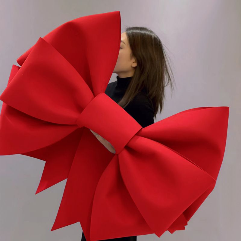 Dark Red EVA Bow Decoration DIY Kit - 75cm x 100cm DIY Party & Event Backdrop view 3
