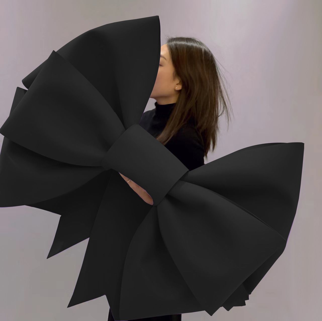 Black EVA Bow Decoration DIY Kit - 75cm x 100cm DIY Party & Event Backdrop Bow