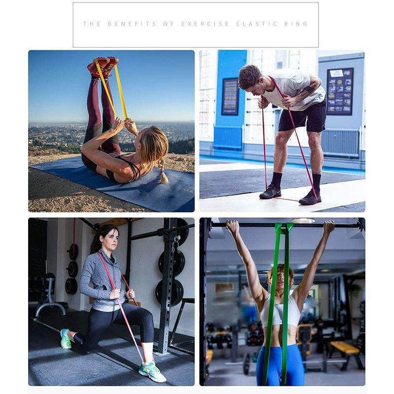5-piece TPE Resistance Band Set - Heavy Duty Fitness Loop Bands for Strength view 6