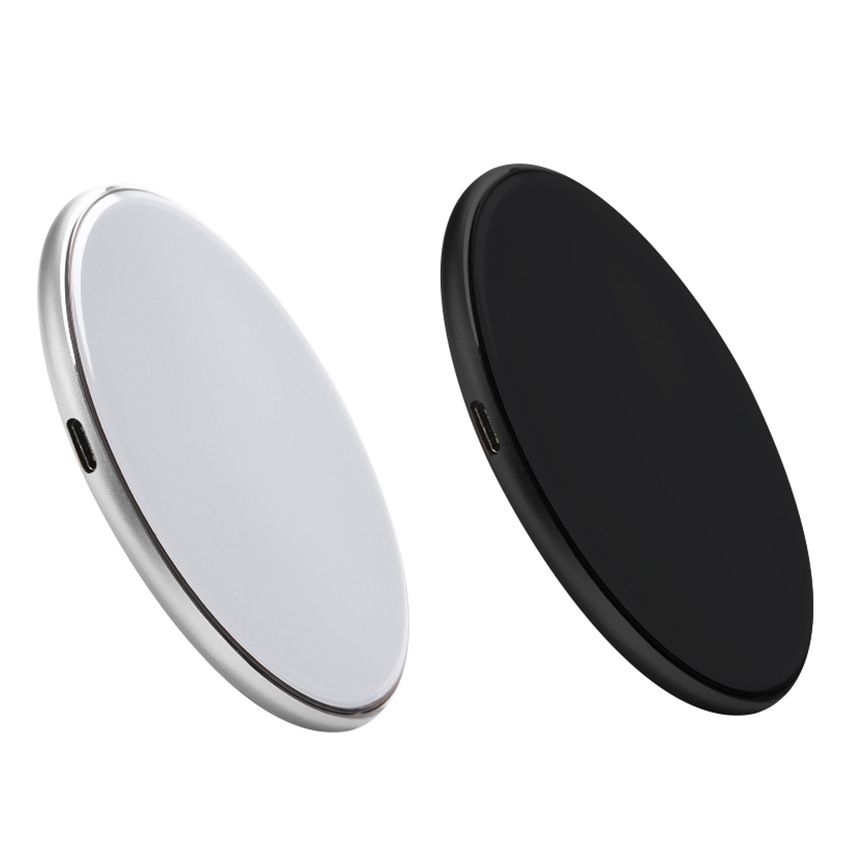 Black 15W Qi Wireless Phone Charger - Compact Cable Free Charging for Qi view 2
