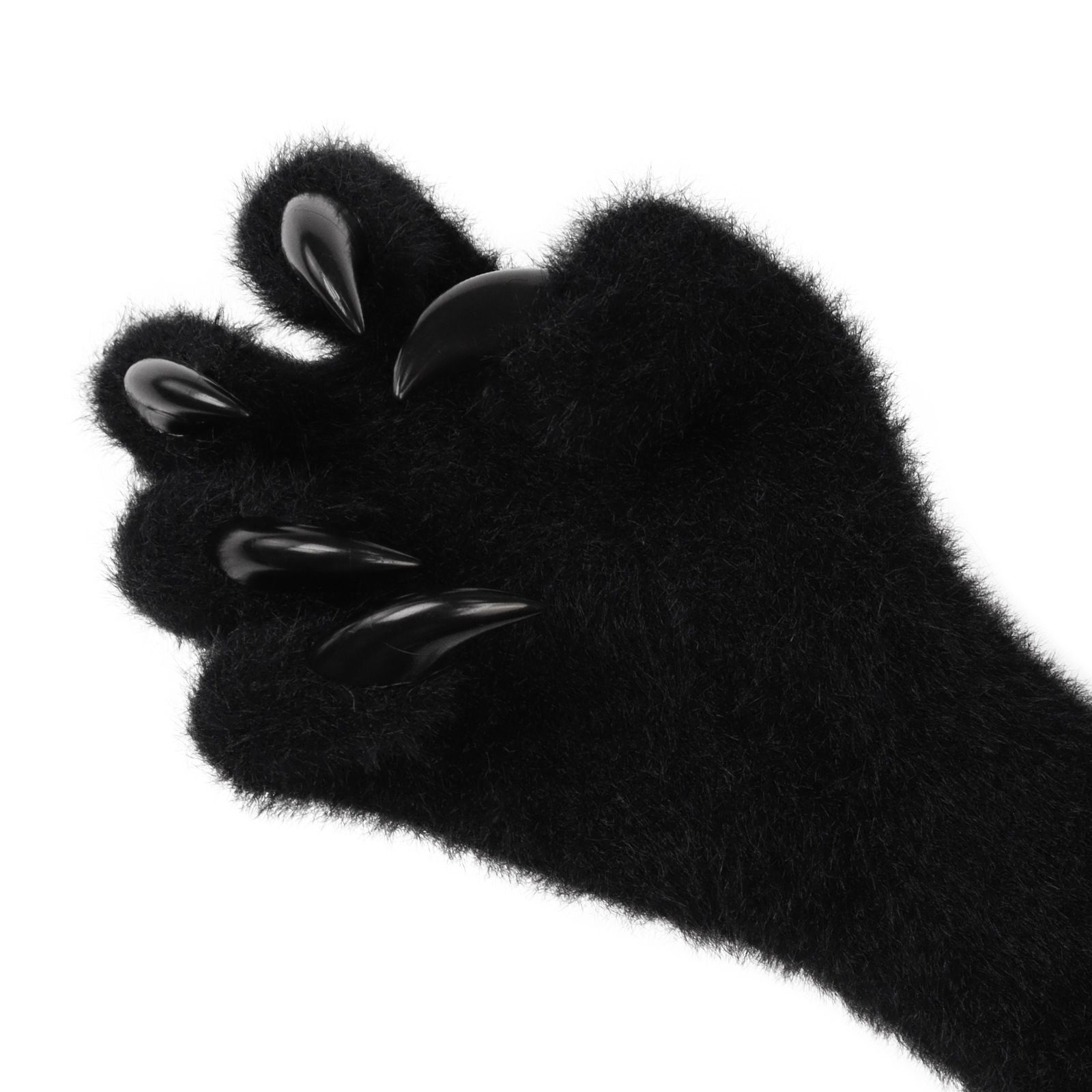 1 Pair White Realistic Long Claw Gloves – Halloween Costume Beast Paw Prop view 5