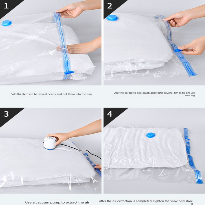 Vacuum Storage Bags - 3-Pack Mixed Sizes (100x70 view 5