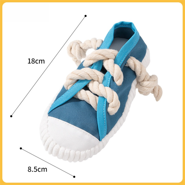 3-Pack Bite Resistant Slipper Interactive Dog Toy Built in BB Squeaky & Bell view 5