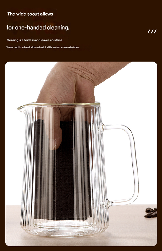 650ML Double Wall Glass French Press Coffee Maker - Borosilicate Glass Coffee view 8