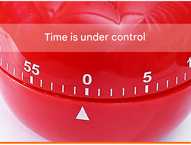 Big Size Tomato-shaped alarm Kitchen Timer - 60 Minute Mechanical Countdown view 5
