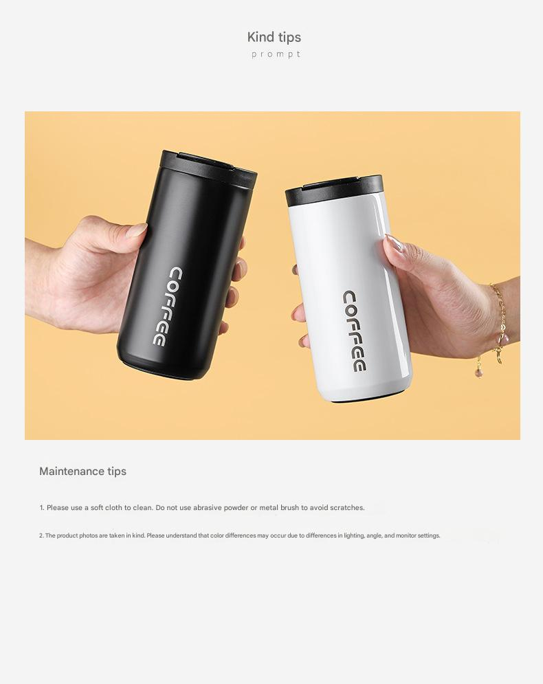 Gradient Blue Stainless Steel Coffee Mug 500ml Vacuum Insulated Travel Cup 8 view 7