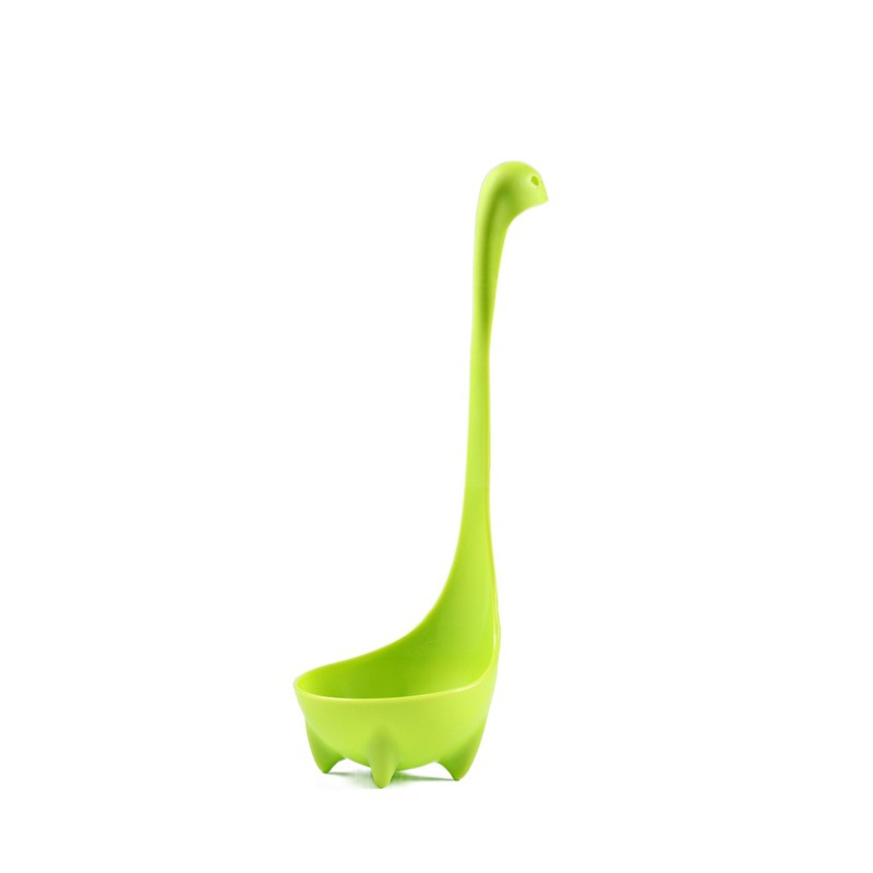 Green Nessie Ladle Loch Ness Monster Soup Spoon Cute Dinosaur Shaped Standing — image 1