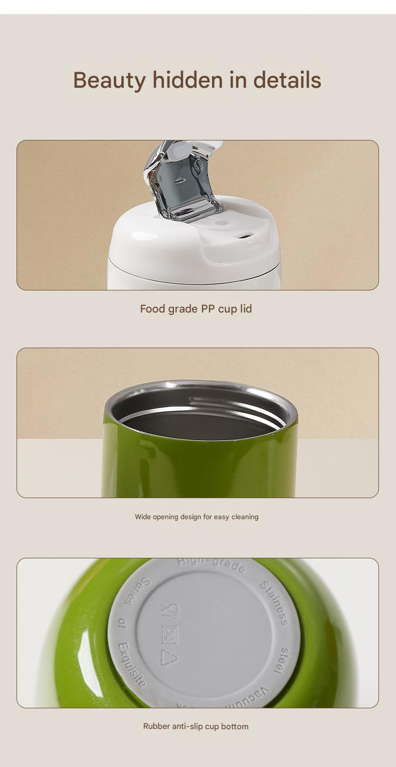 Green Gift Box Set Premium 316 Stainless Steel Coffee Tumbler - 350ml Vacuum view 8