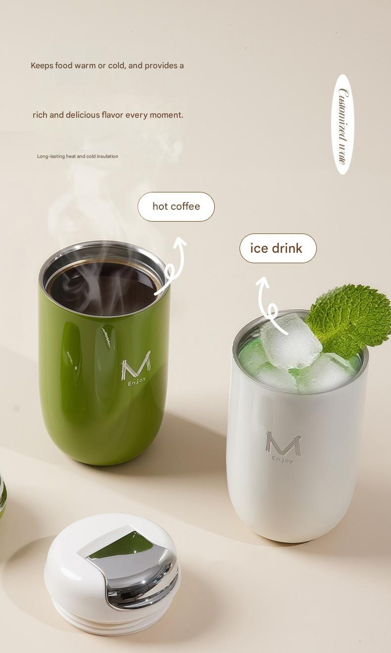 Black Gift Box Set Premium 316 Stainless Steel Coffee Tumbler - 350ml Vacuum view 5