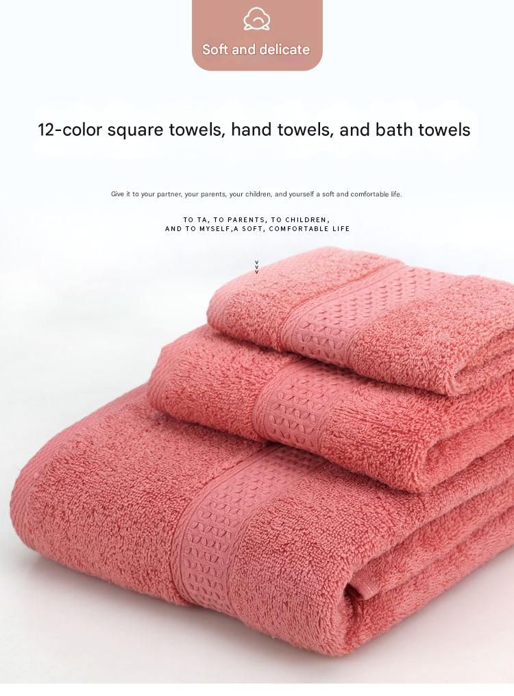 3-Piece White Towel Set - Soft Absorbent Bath view 2