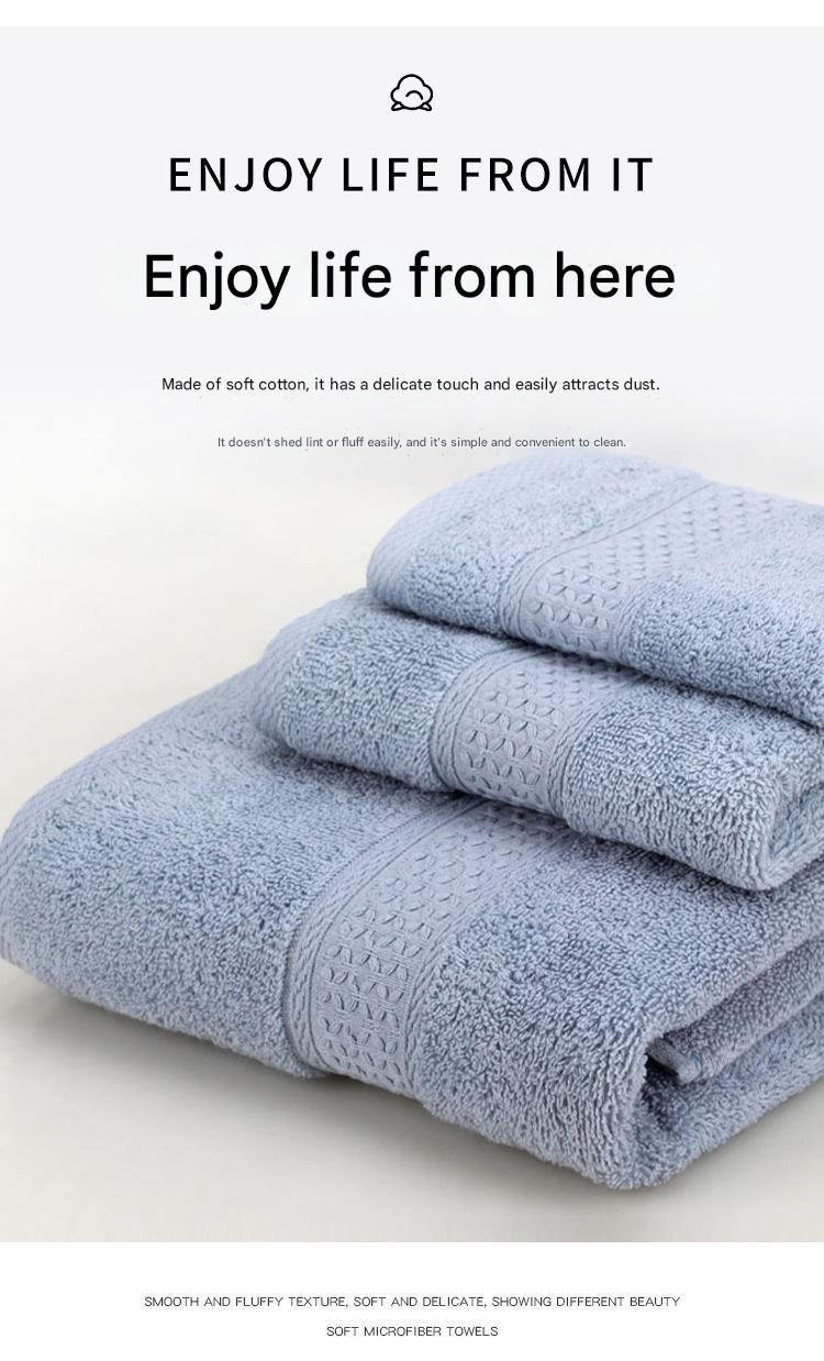 3-Piece Light purple Towel Set - Soft Absorbent Bath view 8
