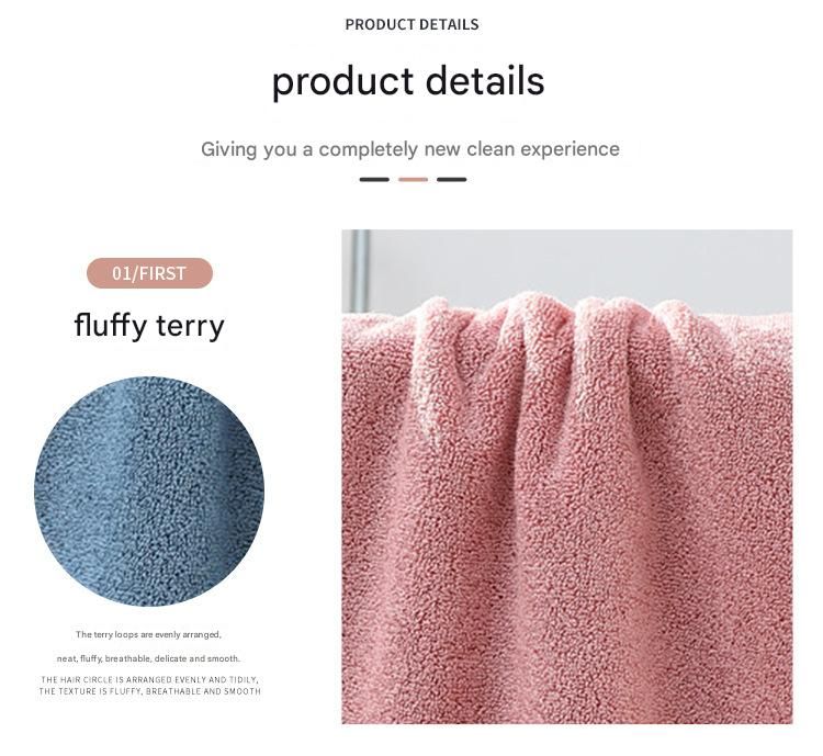 3-Piece Light gray Towel Set - Soft Absorbent Bath view 10