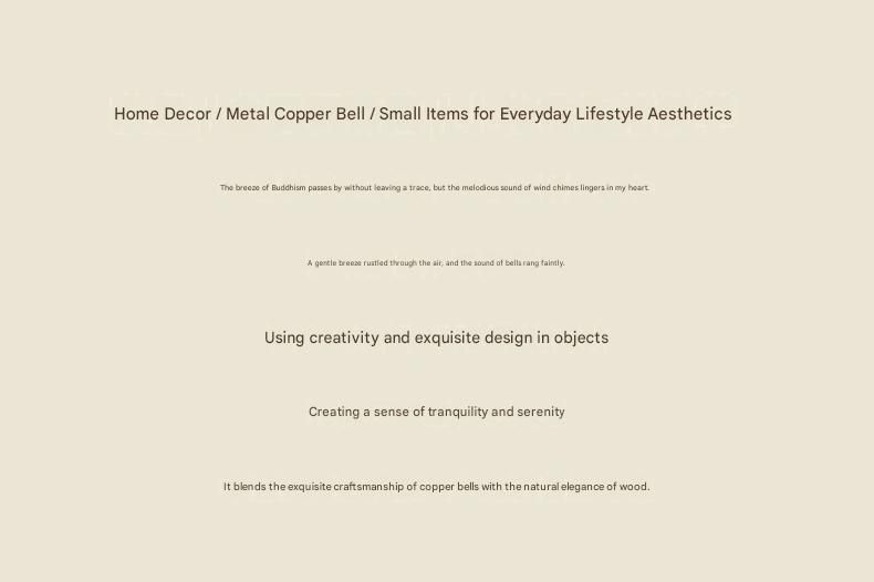 Orange Magnetic Door Bell Chime - Dopamine Style Brass Bell with Alloy Frame view 4