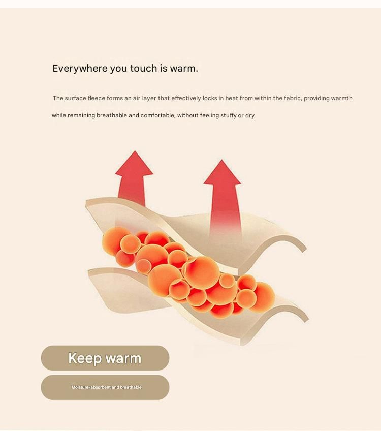 100*150cm Light tan Solid Colour Flannel Throw Blanket - Thick Double-Sided view 8