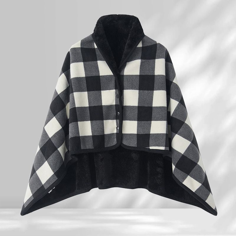 Black and White 80*130cm Japanese-Style shawl blanket Ultra-Soft Blanket — image 1