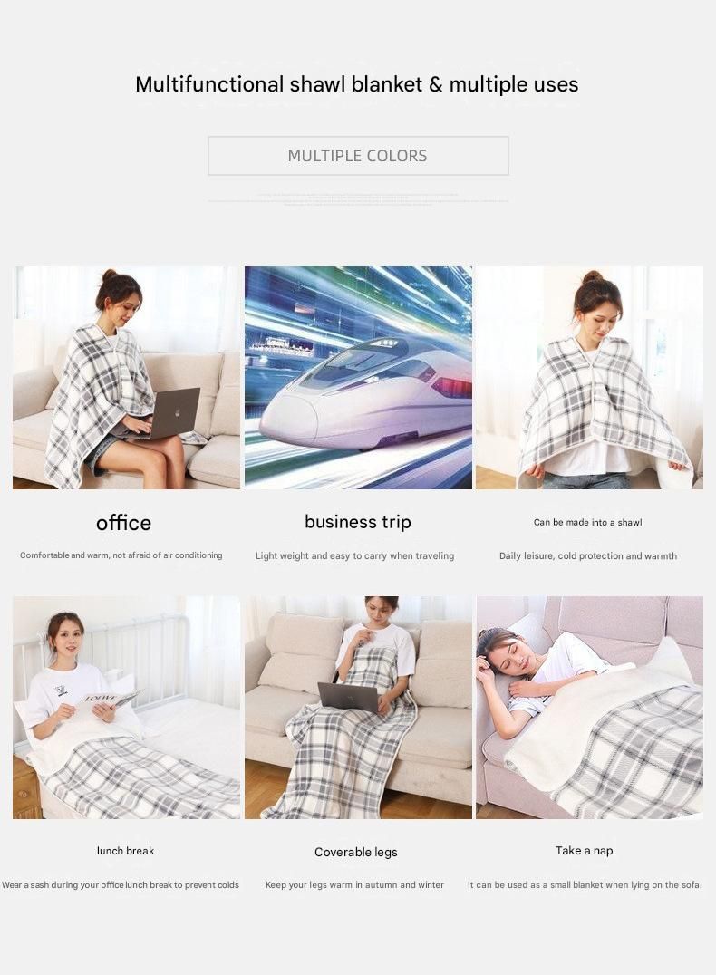 Black and White 80*130cm Japanese-Style shawl blanket Ultra-Soft Blanket view 4
