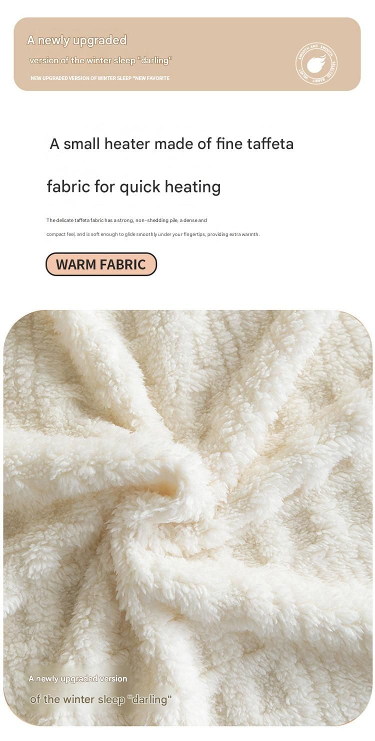 Purple 180*200cm Thickened Double-Sided Plush Waffle Weave Throw Blanket view 2