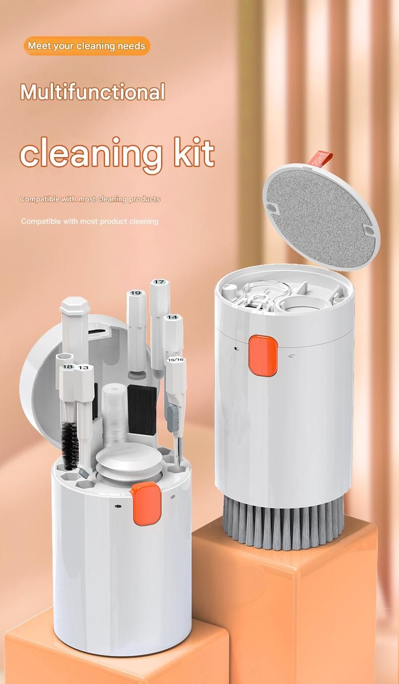 Black 20-in-1 Multi-Purpose Cleaning Kit - Ergonomic ABS Handle with Dust Blower view 2