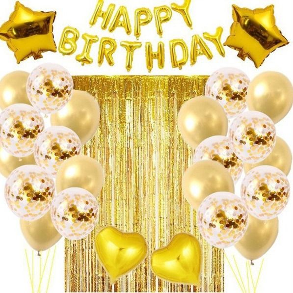 Pink Premium Foil Balloon Party Kit – Happy Birthday Banner view 4