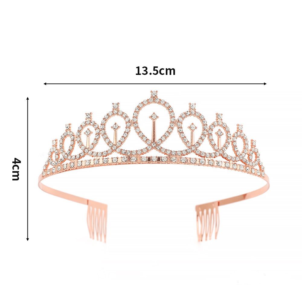 2-piece Silvery and Golden Birthday Girl Tiara and Sash Set - Elegant view 4