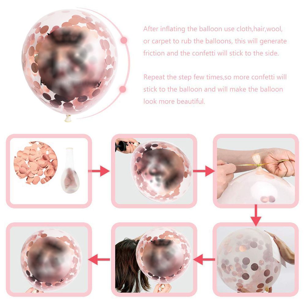 Rose Gold 21th Birthday Balloon Decoration Set - Foil Number Balloons view 3