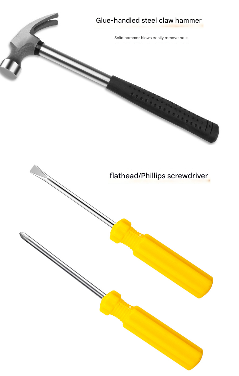 Green 8 Piece Set -Multi-Purpose Home & Car Tool Kit - Durable Blow-Molded Case view 9