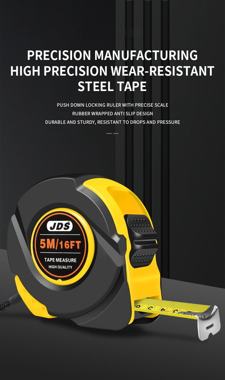 5M Heavy Duty Steel Tape Measure - Metric & Imperial Dual Scale - High Carbon view 2