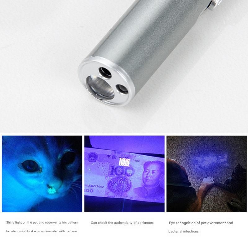 Black Metal Laser Cat Toy Pen Set - 2 Piece USB Rechargeable 3-in-1 Laser view 6