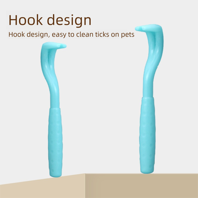 2-Pack Green Pet Tick Remover Tool Set - Small Medium Large Flea and Tick Hook view 2