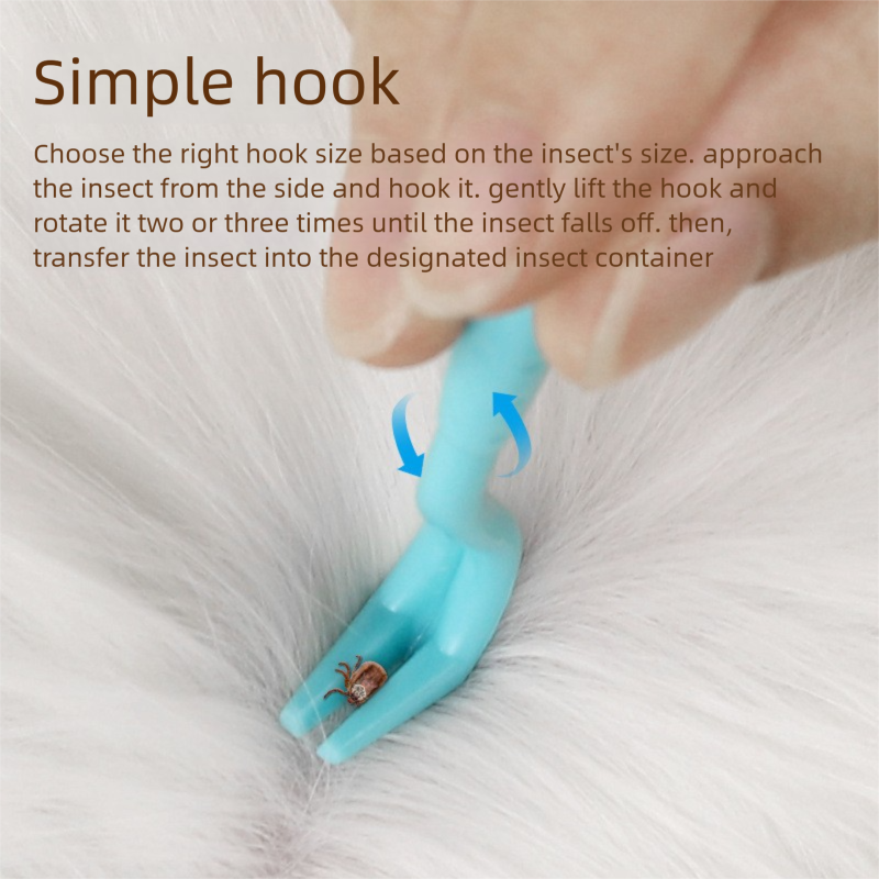 2-Pack Yellow Pet Tick Remover Tool Set - Small Medium Large Flea and Tick view 3