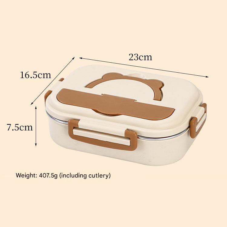 2 Grids 316 Stainless Steel Insulated Lunch Box with Compartments Large view 9