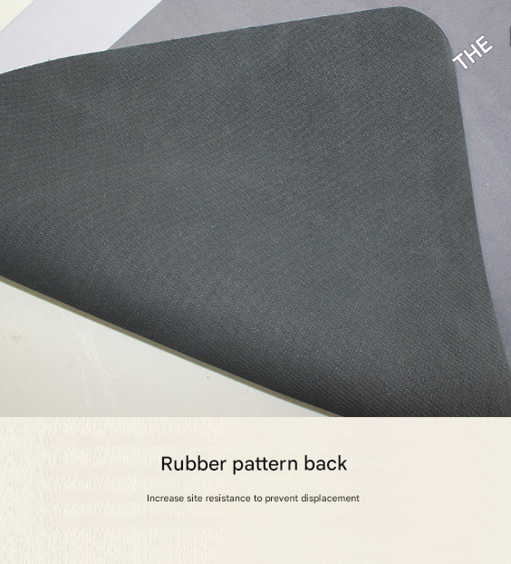 Black Kitchen Countertop Drainage Mat Absorbent Quick Dry Tech Velvet Dish view 4