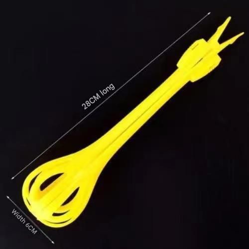 Blue 2-Piece 3-in-1 Multi-Functional Egg Whisk & Food Tongs Set view 6