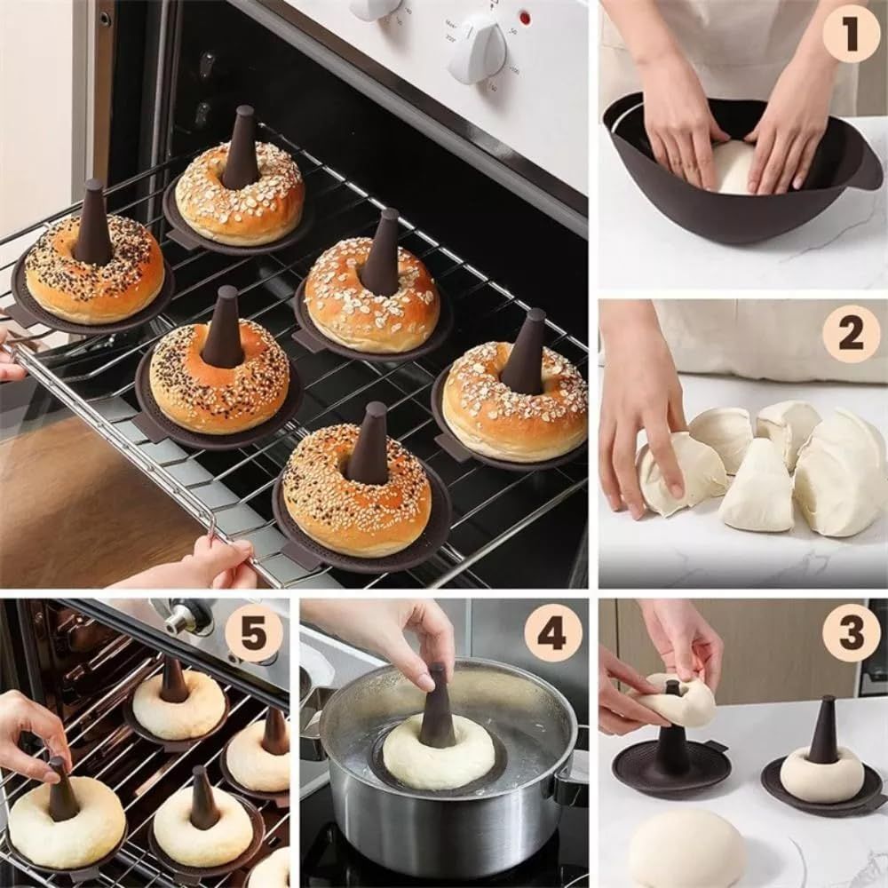 Silicone Donut Baking Mould for Homemade Baking - Heat Range -30℃ to 230℃ view 3