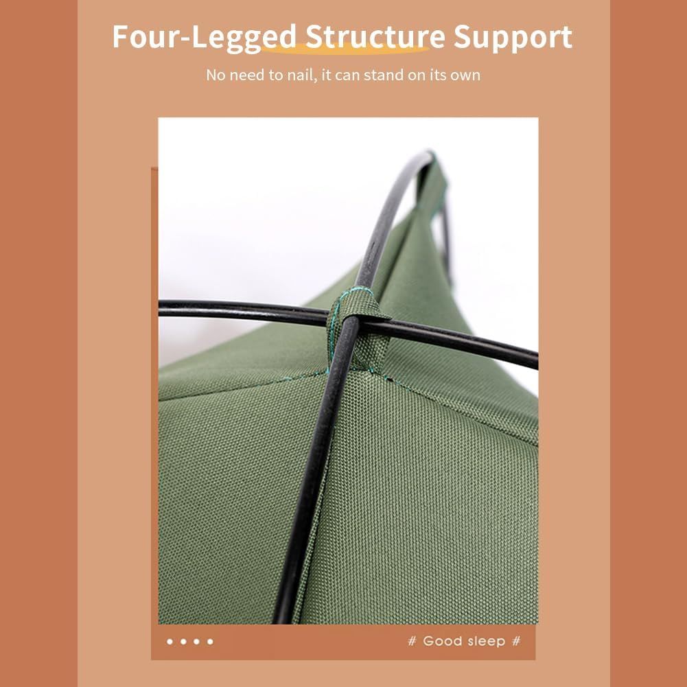 Green All-Weather Portable Pet Tent with Dual-Sided Cushion & Insect-Proof view 6