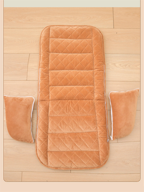 Pink Premium Quilted Plush Integrated Seat Cushion & Backrest – Thickened view 5