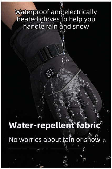 Winter 3 Level Intelligent Heated Gloves with Touchscreen Fingertip & view 6