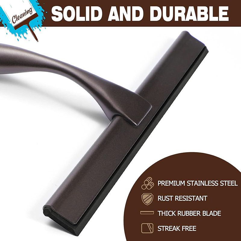 Silver Stainless Steel Glass Squeegee for Car Windshield & Countertop - 10 view 2