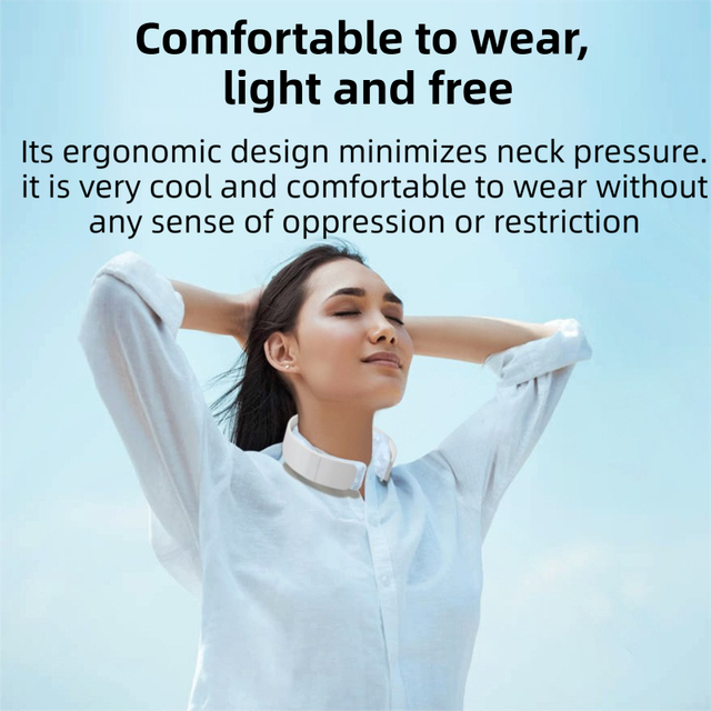 Blue Reusable Neck Cooling Ring – 360° Omnidirectional Wearable Ice Collar for view 5