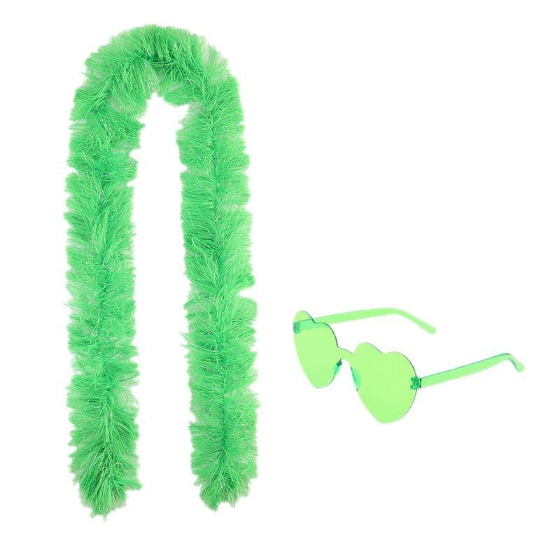 6PCS Festival Party Costume Accessories Set : Heart Shaped Sunglasses and 1.5M view 3