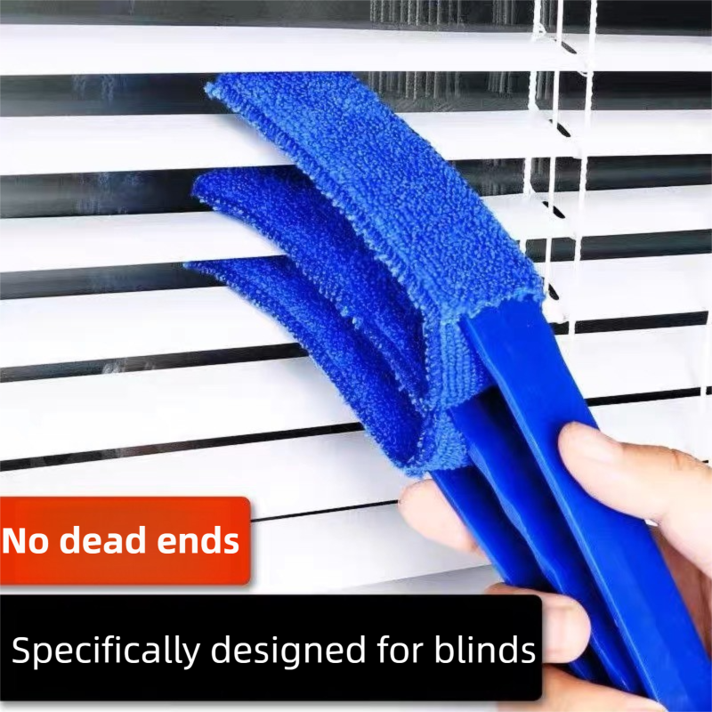 4 Pack Yellow Shutter and Car AC Vent Cleaner Brush with Washable Microfiber view 2