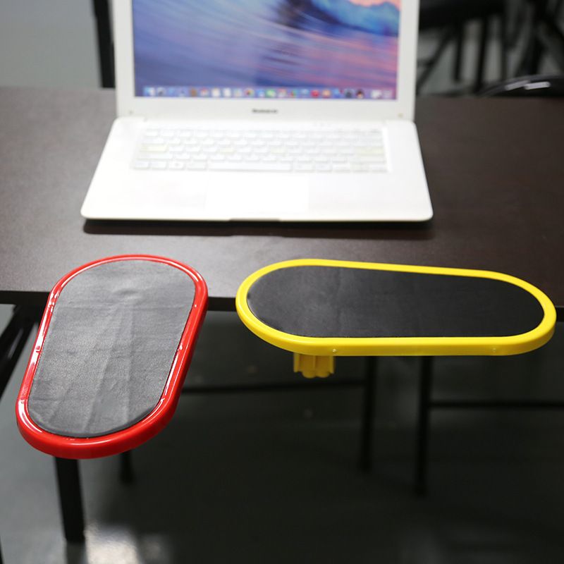 2 Pack Black 180° Rotating Ergonomic Arm Rest for Desk – Clamp On Computer view 3