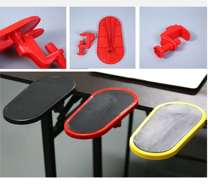 4-Piece Black Yellow Ergonomic Desk Arm Rest & Wrist Support Set with 2 Pack view 3