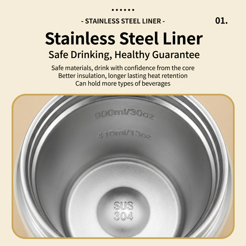 Coffee Sports Nutritional Drinkware Set with 16oz Stainless Steel Protein view 3