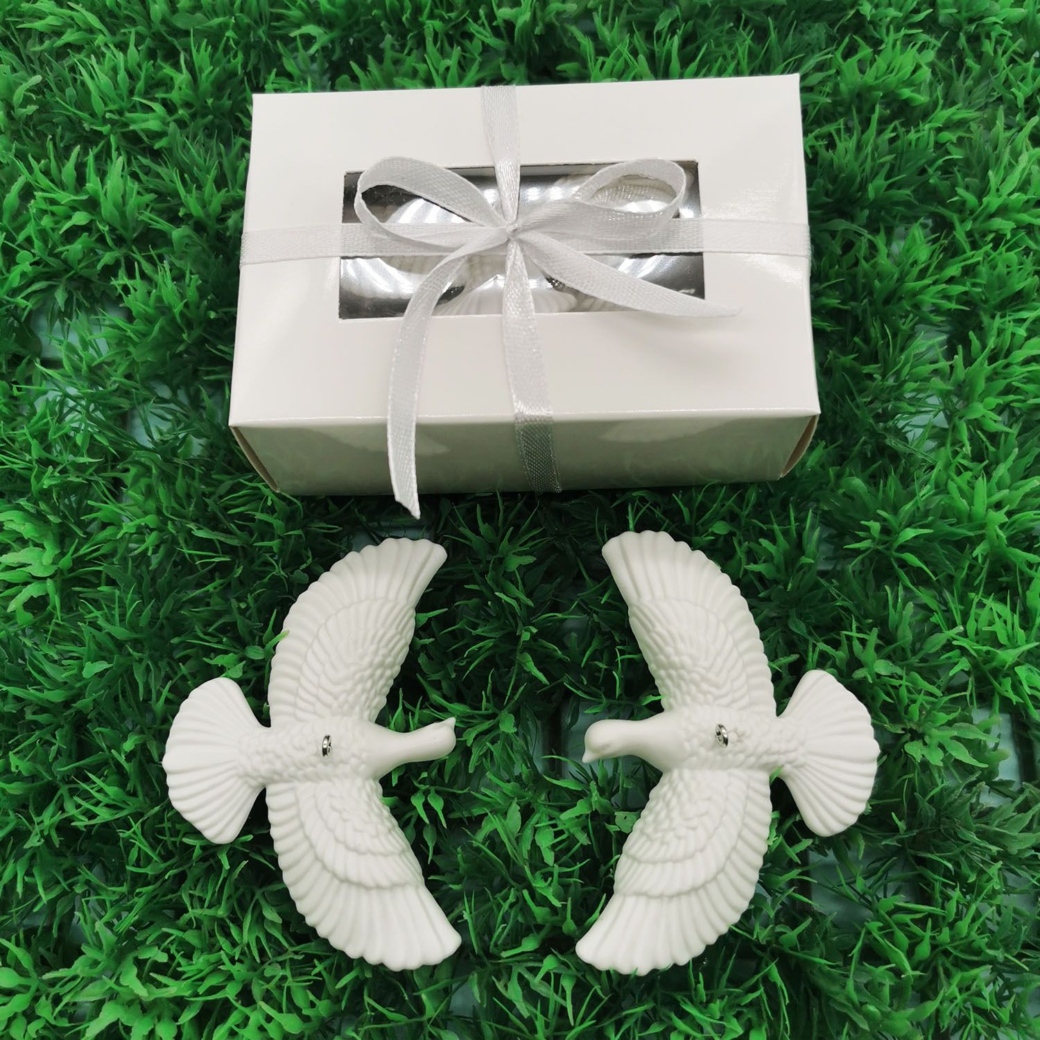 Crystal Dove and Fairy Christmas Ornament Set (20 PCS) – Elegant Peace Dove view 3
