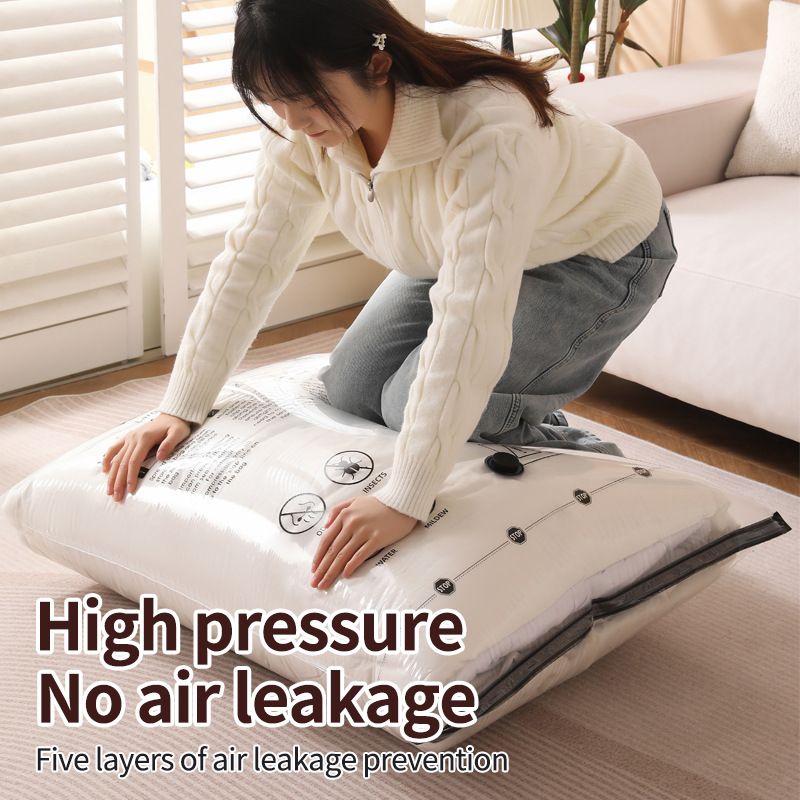 9-Piece Vacuum Storage Bags Set with USB Electric Pump – Thickened PA+PE Space view 3