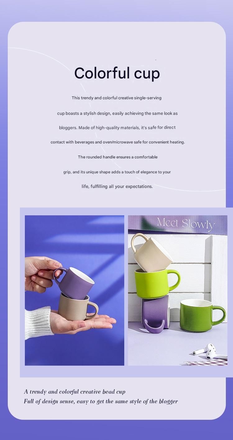 5-piece "Colorful One-Shot Mug" Ceramic Mug Set – Nordic color scheme view 3